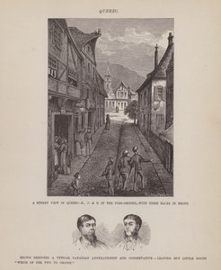 Stránka z The American Tour of pánů Brown, Jones a Robinson (rytina) od Richard Doyle