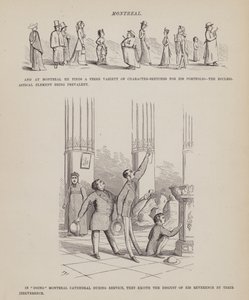 Stránka z The American Tour of pánů Brown, Jones a Robinson (rytina) od Richard Doyle