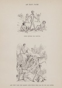 Stránka z The American Tour of pánů Brown, Jones a Robinson (rytina) od Richard Doyle