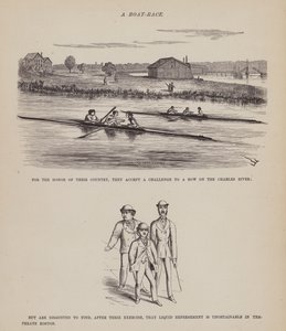 Stránka z The American Tour of pánů Brown, Jones a Robinson (rytina) od Richard Doyle