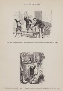 Stránka z The American Tour of pánů Brown, Jones a Robinson (rytina) od Richard Doyle