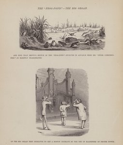 Stránka z The American Tour of pánů Brown, Jones a Robinson (rytina) od Richard Doyle