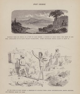 Stránka z The American Tour of pánů Brown, Jones a Robinson (rytina) od Richard Doyle