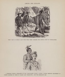 Stránka z The American Tour of pánů Brown, Jones a Robinson (rytina) od Richard Doyle