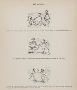 Stránka z The American Tour of pánů Brown, Jones a Robinson (rytina) od Richard Doyle