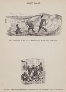 Stránka z The American Tour of pánů Brown, Jones a Robinson (rytina) od Richard Doyle
