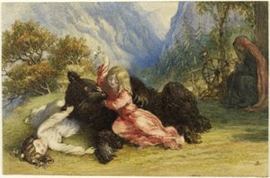 Sněhurka a růžovočervená od Richard Doyle