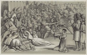 Kapitulace Calais (akvatinta) od Richard Doyle