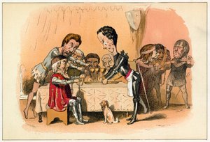 Černý princ čeká na svého vězně krále Jana od Richard Doyle