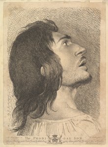 Hlava v profilu marnotratného syna, 1766. od Richard Earlom