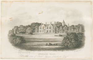 Apedale Hall House and Park: ocelorytina, nd [? konec 18. století] od Richard Edensor Heathcote