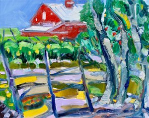 Eucalyptus and Vineyard, Napa, 2019 od Richard Fox