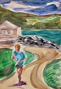 Jogger, Tiburon, 2017 od Richard Fox