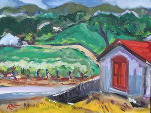 The Red Door, Sonoma, 2017 od Richard Fox