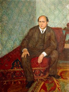 Rakousko, Vídeň, portrét rakouského skladatele Arnolda Schonberga (1874-1951) (malba)