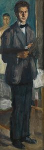 Autoportrét s paletou, 1906-1907. od Richard Gerstl
