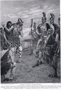 Agricola dostává irský Kinglet, ilustrace z 