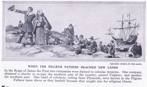 Když otcové Pilgrim dosáhli nových zemí, kolem roku 1950