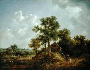 Blízko Sevenoaks, Kent (olej na plátně)