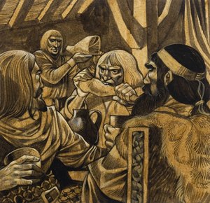 Balin oznamuje Garlonovi od Richard Hook