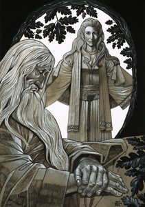 Merlin a Vivian, víla Jezerní paní od Richard Hook