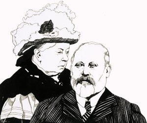 Královna Viktorie a princ z Walesu, který se brzy stal králem Edwardem VII. od Richard Hook