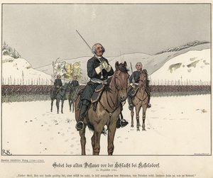 Modlitba prince Leopolda z Anhalt-Dessau před bitvou u Kesselsdorfu