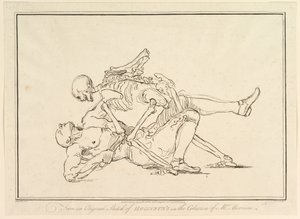 Z původního náčrtu Williama Hogarthse ve sbírce pana Morrisona, 1. března 1782.