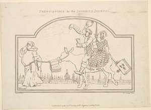 Frontispis k The Jacobites Journal, 27. listopadu 1781.