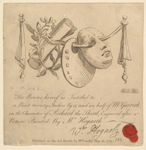 Maska a paleta, 1781.