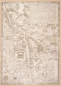 Mapa Cambridge, od Caius 