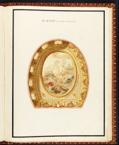 Strop hlediště, ze sbírky plánů Petit Trianon od Richarda Miqueho (1728-94)