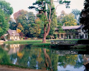 Královnin dům v Hamletu královny Marie Antoinetty, v parku zámku Versailles.