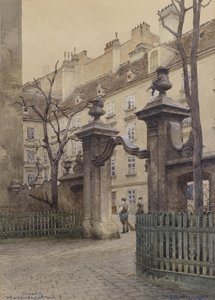 Heiligenkreuzerhof ve Vídni od Richard Moser