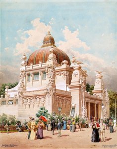 Vídeňská jubilejní výstava Expo 1898. Pavilon města Vídně, 1898. od Richard Moser