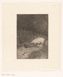 Prasátko jíst ze žlabu od Richard Nicolaüs Roland Holst