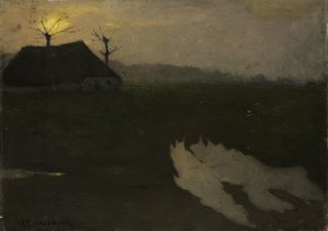 Krajina za měsíčního svitu od Richard Nicolaüs Roland Holst