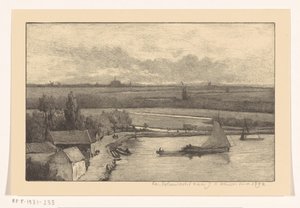 Krajina s plachetnicemi na vodě od Richard Nicolaüs Roland Holst