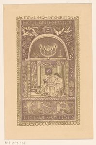 Návrh obálky: Katalog výstavy Ideální domov, 1912 od Richard Nicolaüs Roland Holst