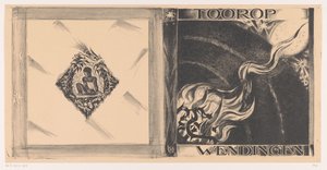 Návrh obálky pro: Weddingen, vydání Toorop, 1928 od Richard Nicolaüs Roland Holst