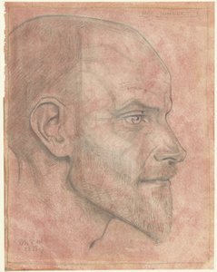 Portrét Jacka. Jongert, ze strany od Richard Nicolaüs Roland Holst