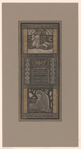 Charitativní kalendář na rok 1917 Už je to očekávání nebo připomínka: Kalendář dobročinnosti ve prospěch onkologických ústavů v Rotterdamu a Amsterdamu (název na objektu) od Richard Nicolaüs Roland Holst