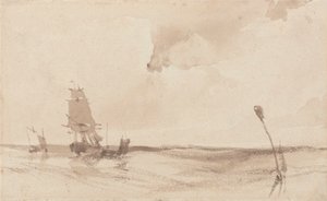 Přímořská krajina od Richard Parkes Bonington