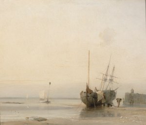 Calais Jetty, Francie od Richard Parkes Bonington