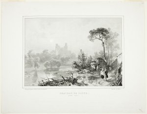 Hrad Doune od Richard Parkes Bonington
