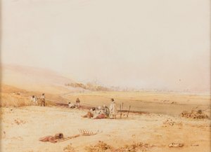 Le Treport při pohledu ze směru od Eu od Richard Parkes Bonington