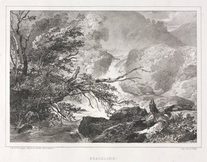 Malebné pohledy na Skotsko: Brackline, 1826. od Richard Parkes Bonington