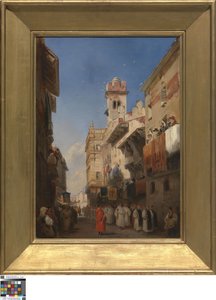 Procesí ve Veroně od Richard Parkes Bonington