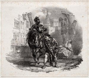 Útěk z hradu Argyle od Richard Parkes Bonington