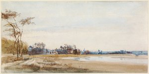 Solné bažiny poblíž Trouville od Richard Parkes Bonington
